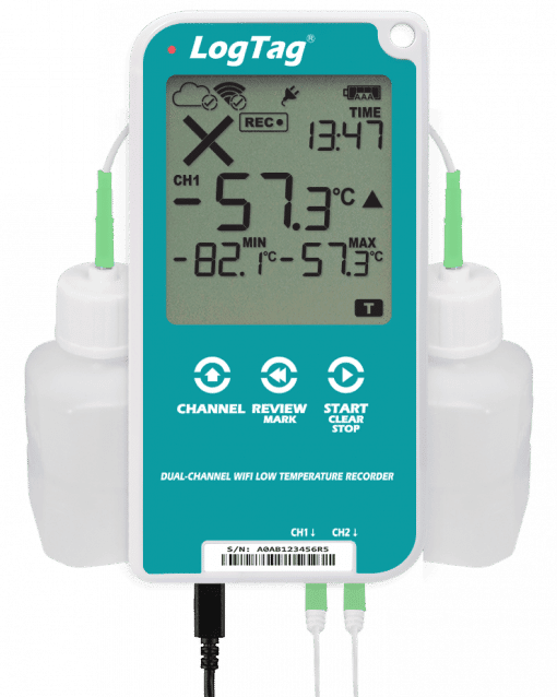 LogTag UTREL30-WiFi Dual Channel Low Temperature Datalogger Kit - Image 3